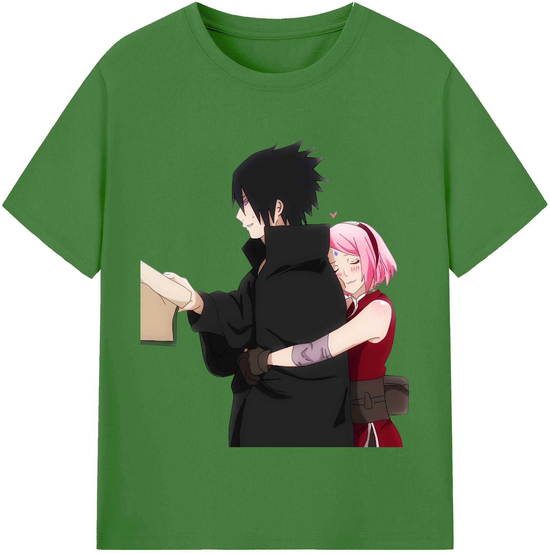 （画像用） NARUTO -ナルト- うちは サスケ Uchiha Sasuke レディースカジュアルプリントTシャツ（綿100％）